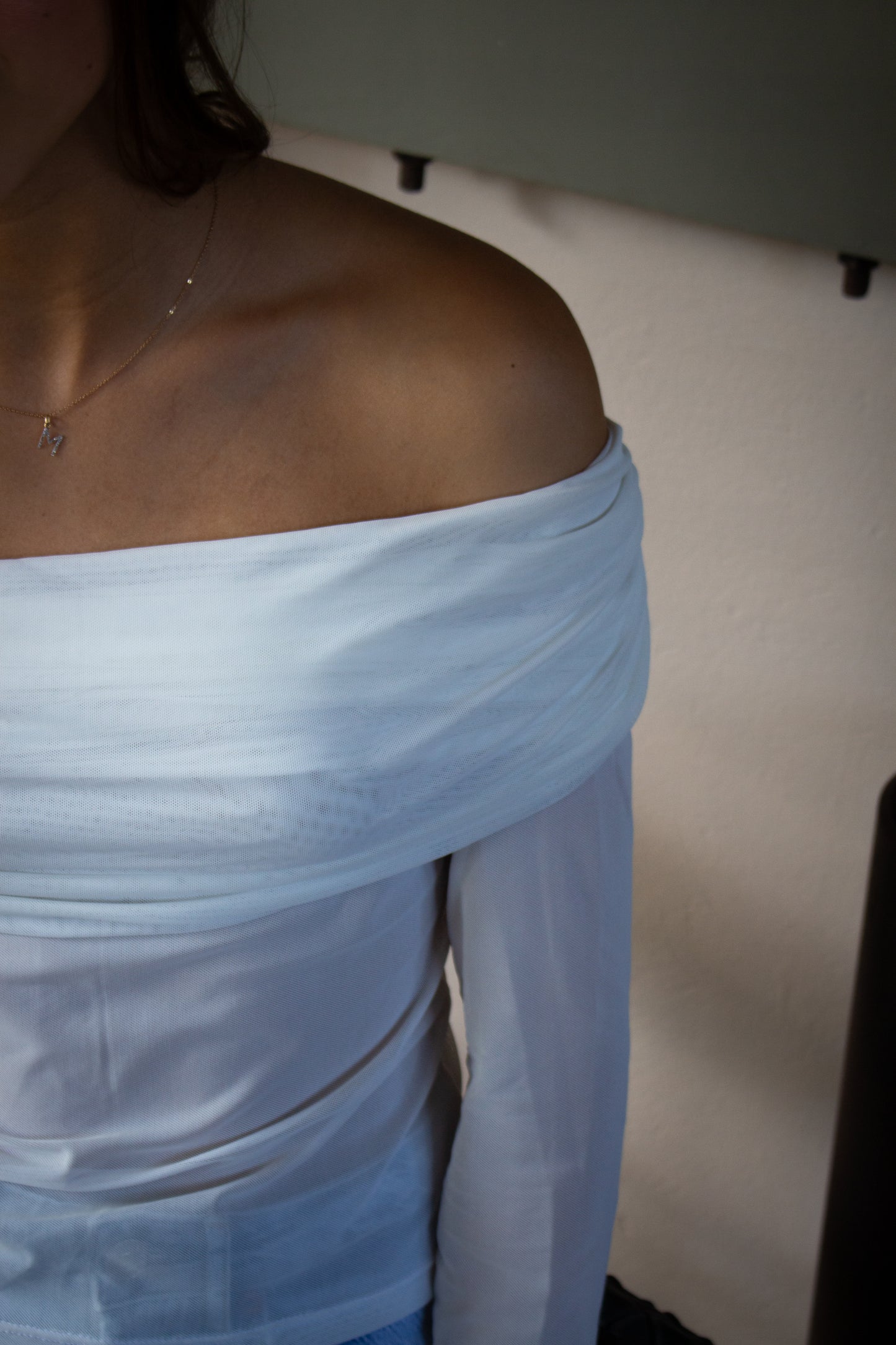 'LONG SLEEVE TOP' CREAM